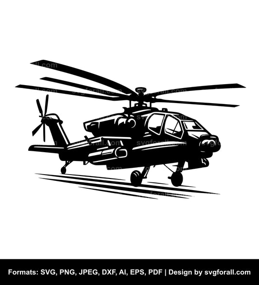 Helicopter SVG Clipart