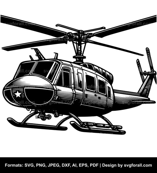 Helicopter SVG Design