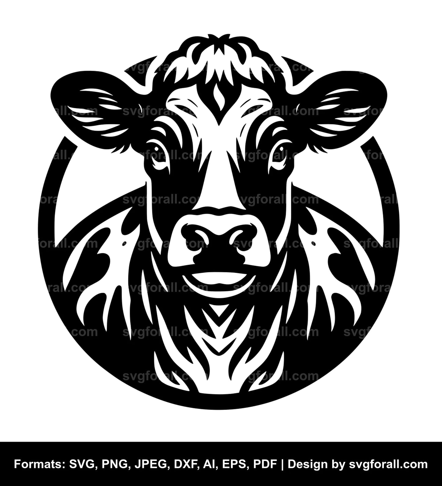 Hereford Cow SVG Design