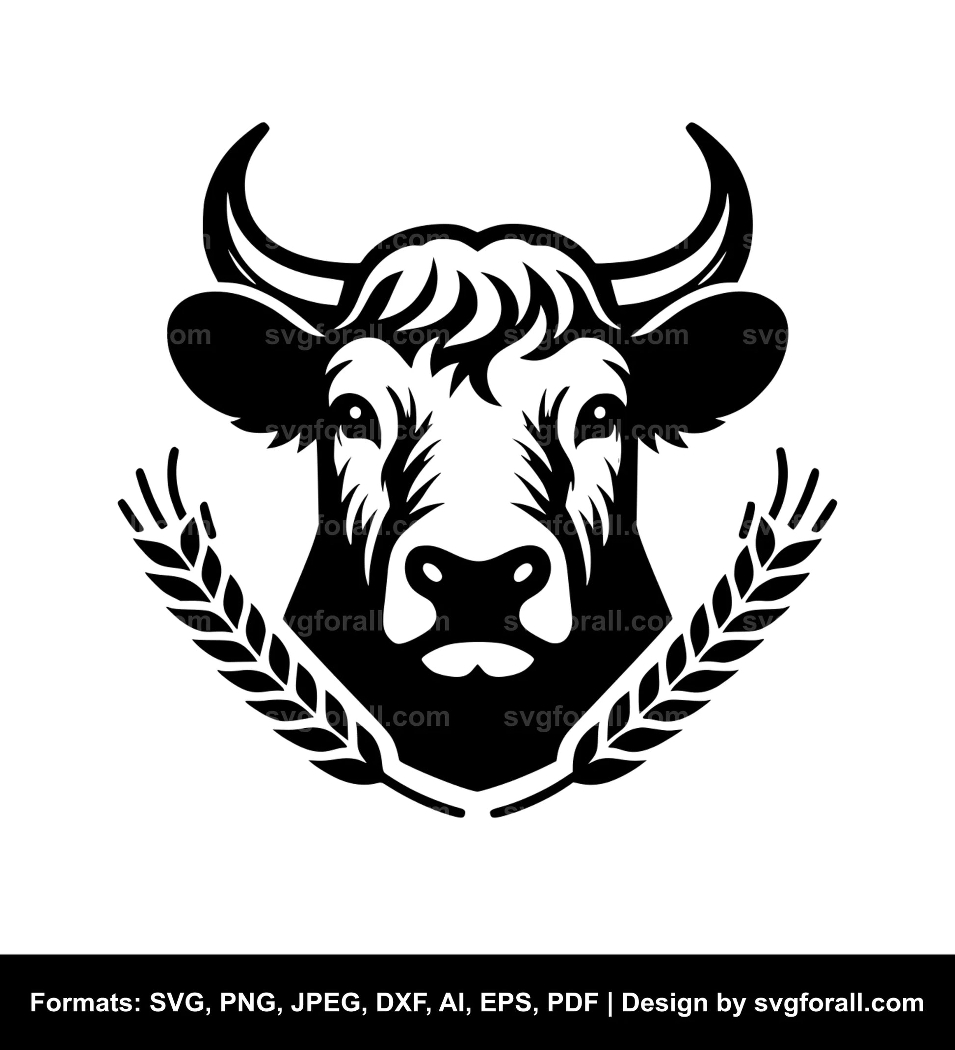 Hereford Cow SVG File