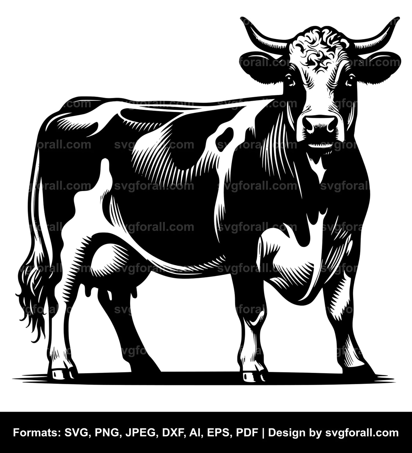 Hereford Cow SVG PNG