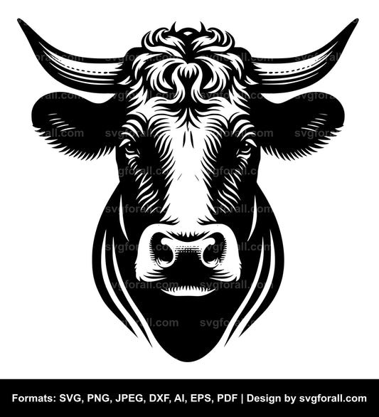 Hereford Cow SVG Vector