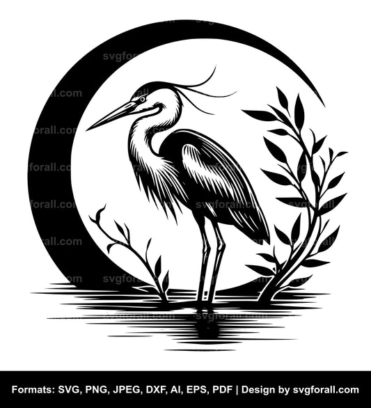 Heron SVG File