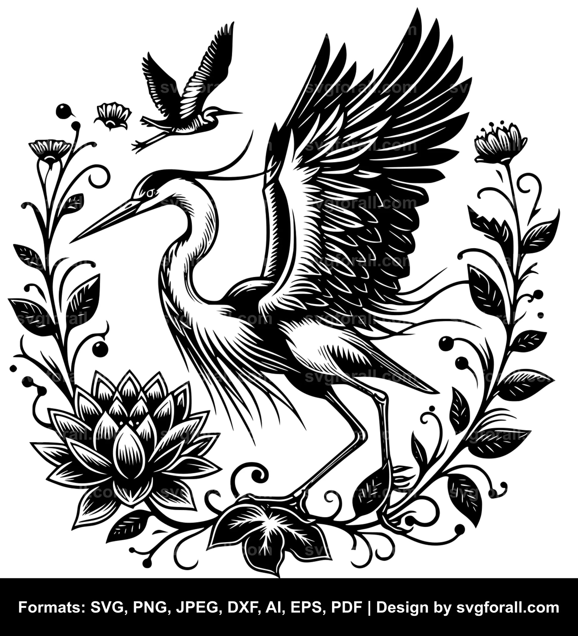 Heron Vector SVG