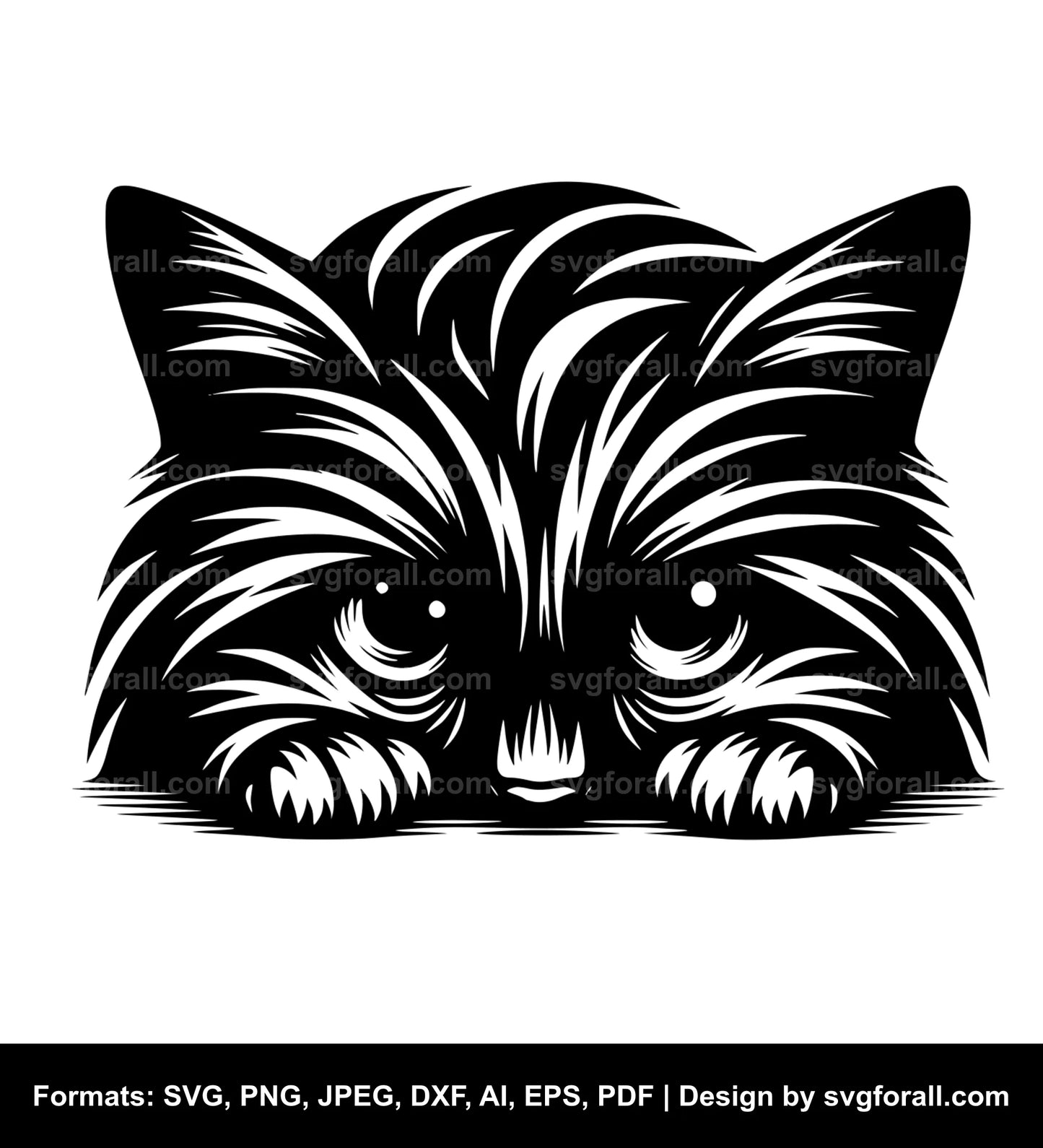 Hiding Cat SVG PNG