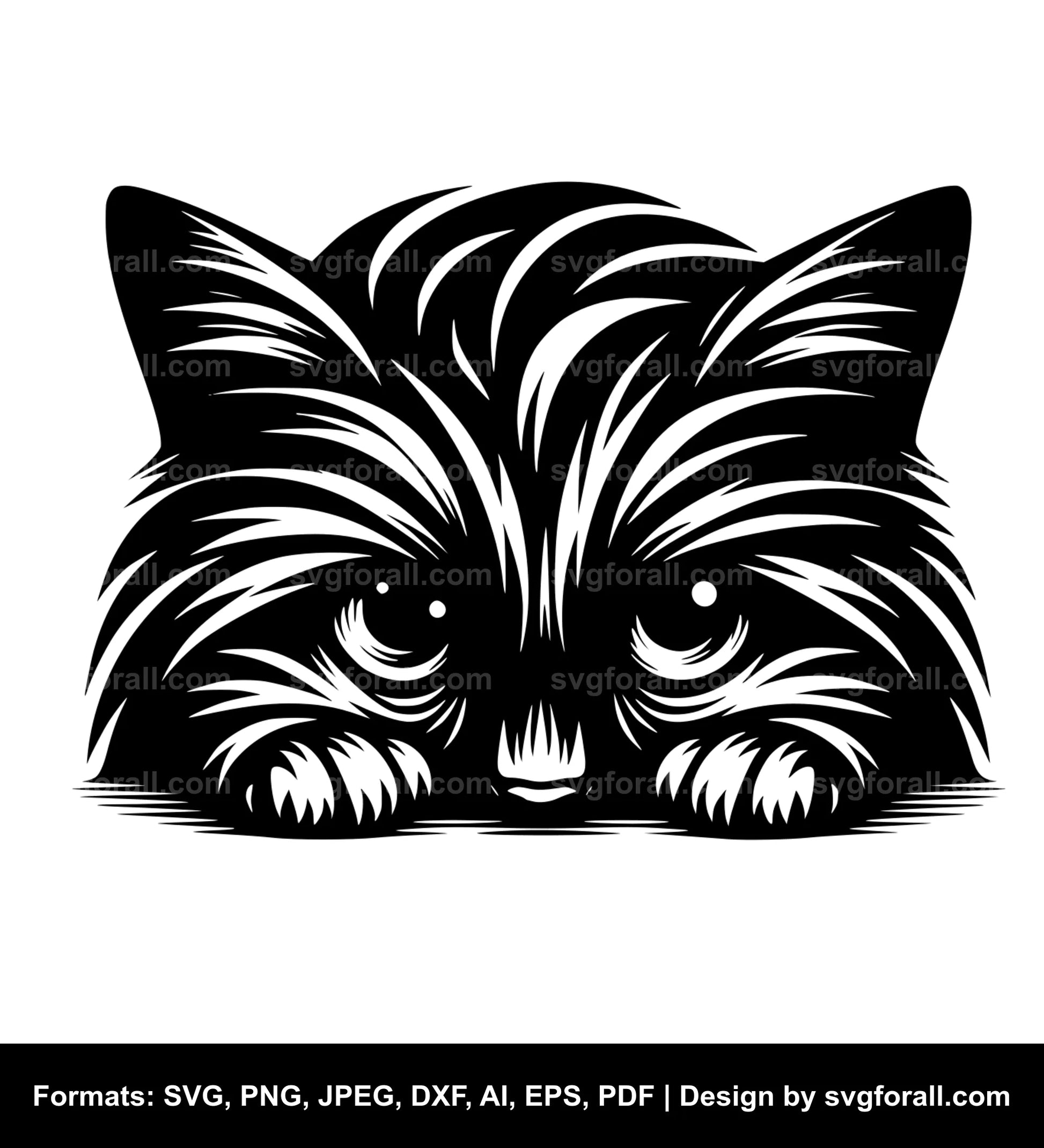 Hiding Cat SVG PNG