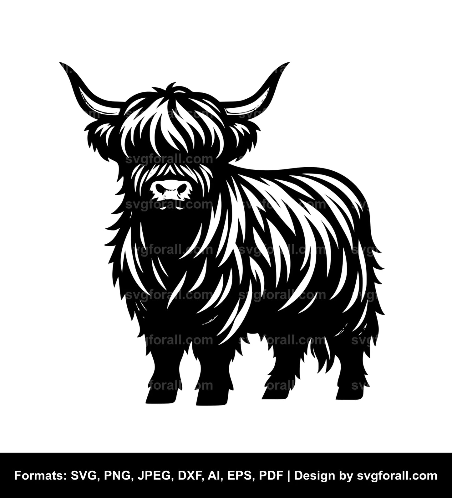 Highland Cattle SVG PNG