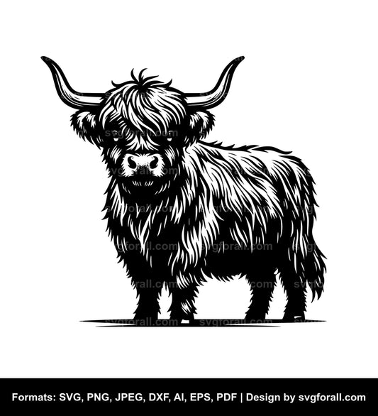 Highland Cow Cricut SVG