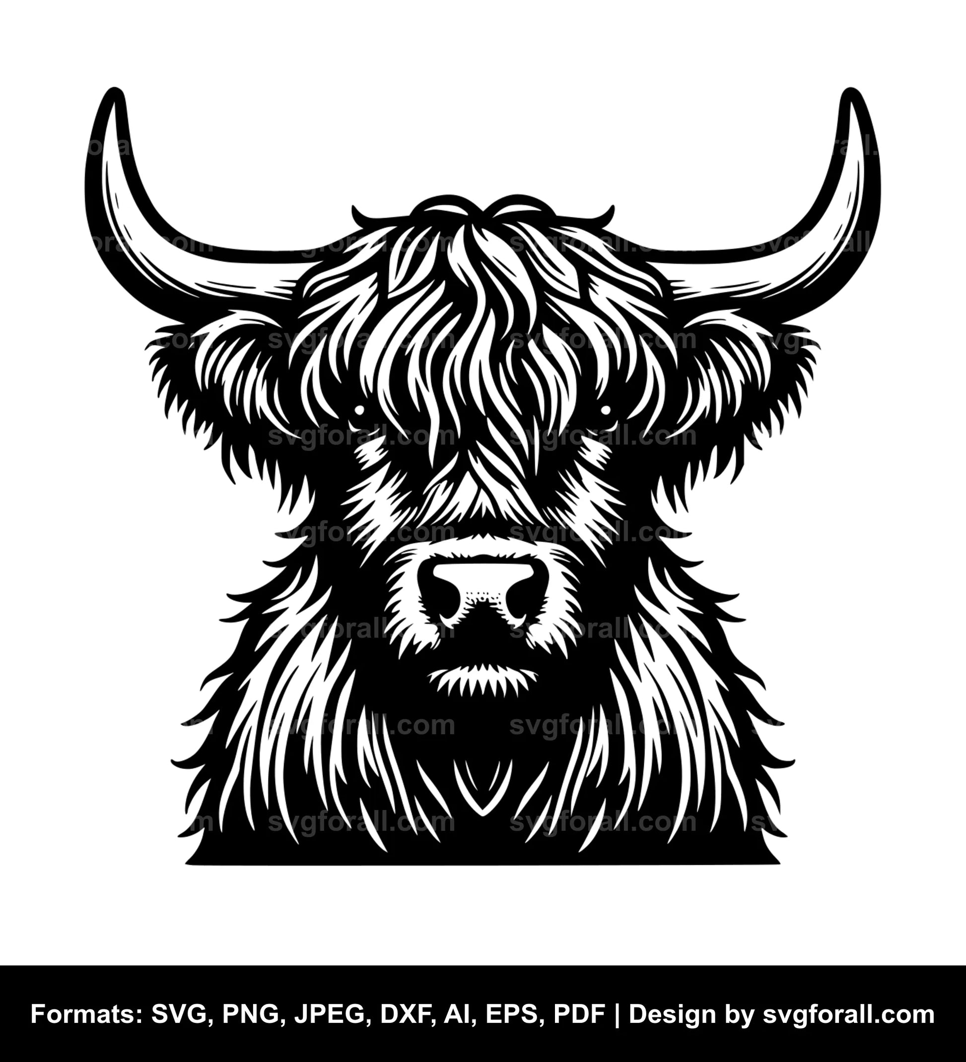 Highland Cow SVG