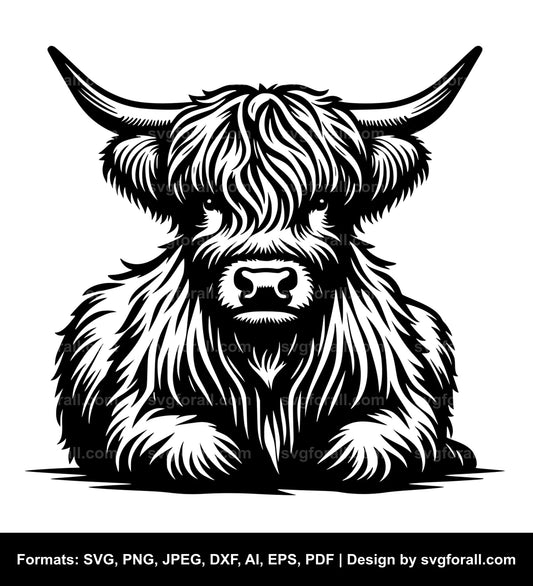 Highland Cow SVG File