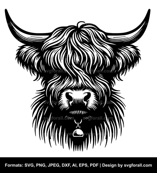 Highland Cow SVG Vector