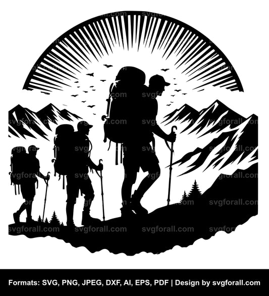 Hiker SVG Download