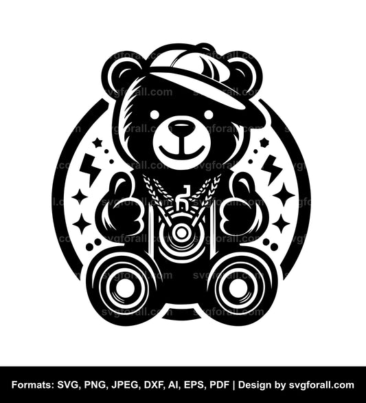 Hip Hop Bear SVG