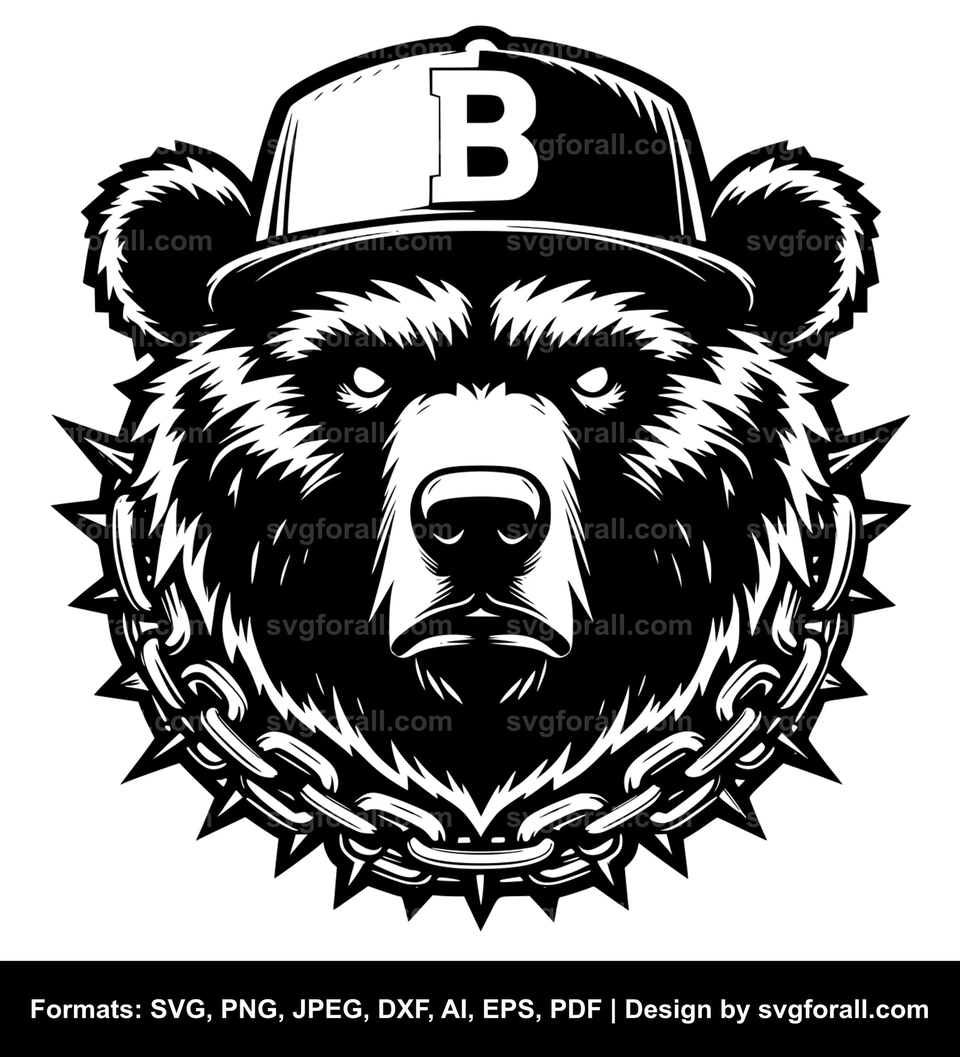 Hip Hop Bear SVG File