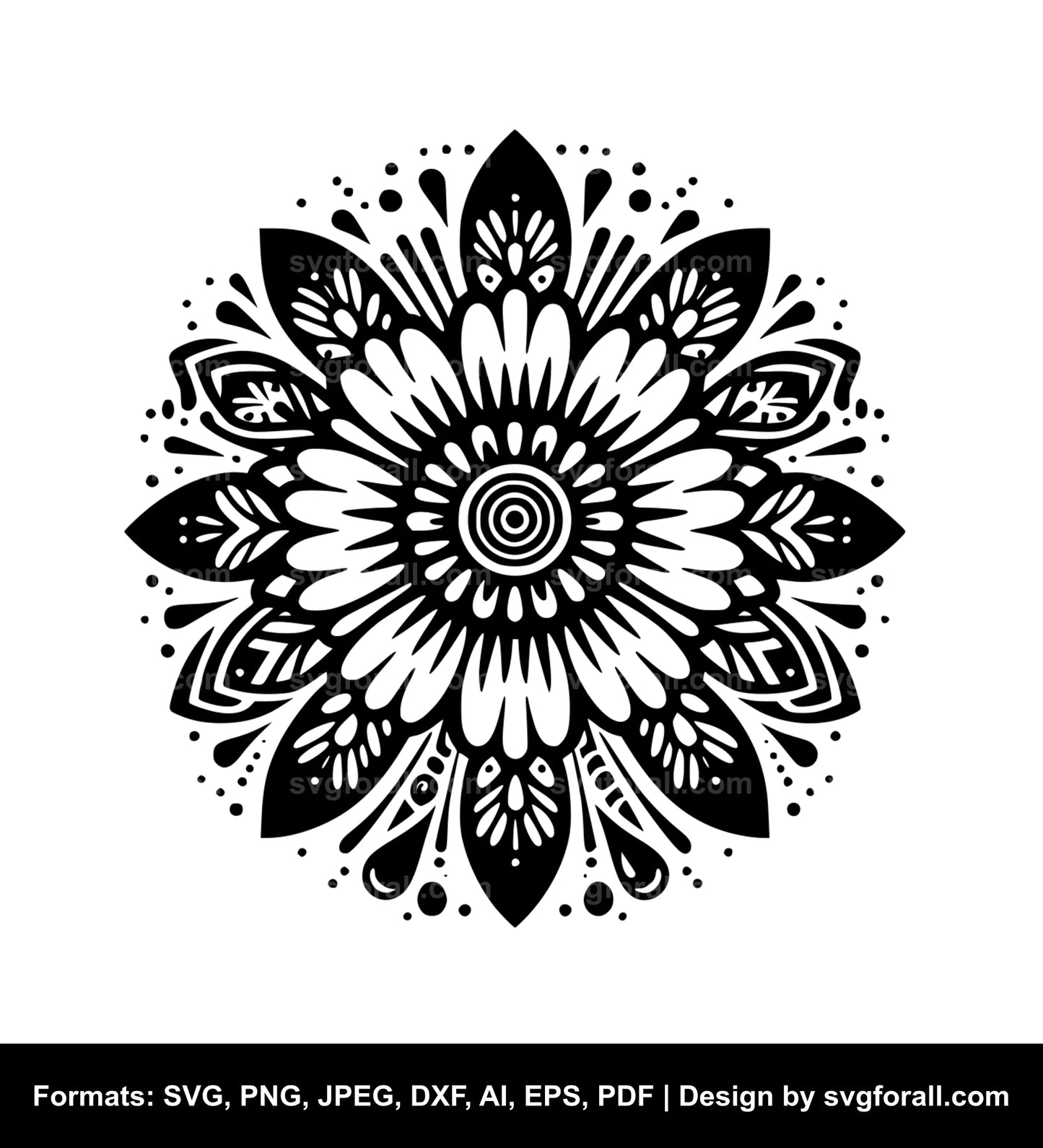 Hippie Flower SVG Design