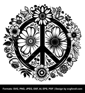 Hippie Flower SVG