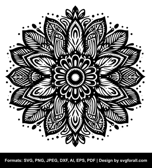 Hippie Flower SVG PNG