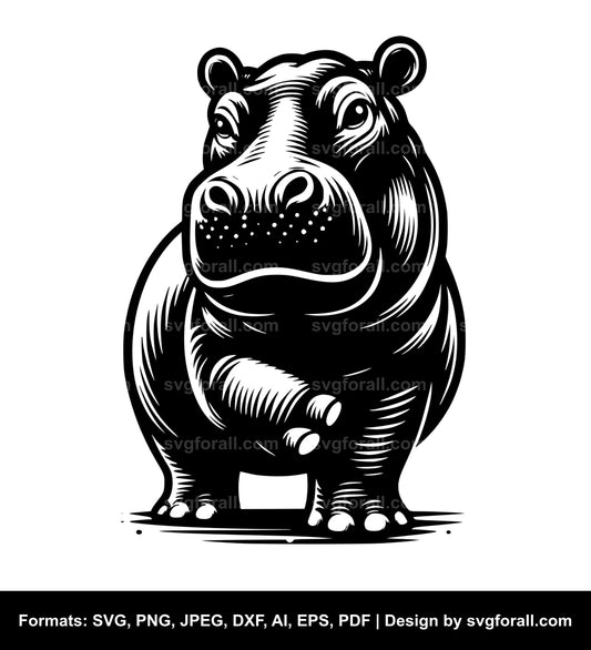 Hippopotamus Clipart SVG