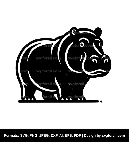 Hippopotamus Cricut SVG