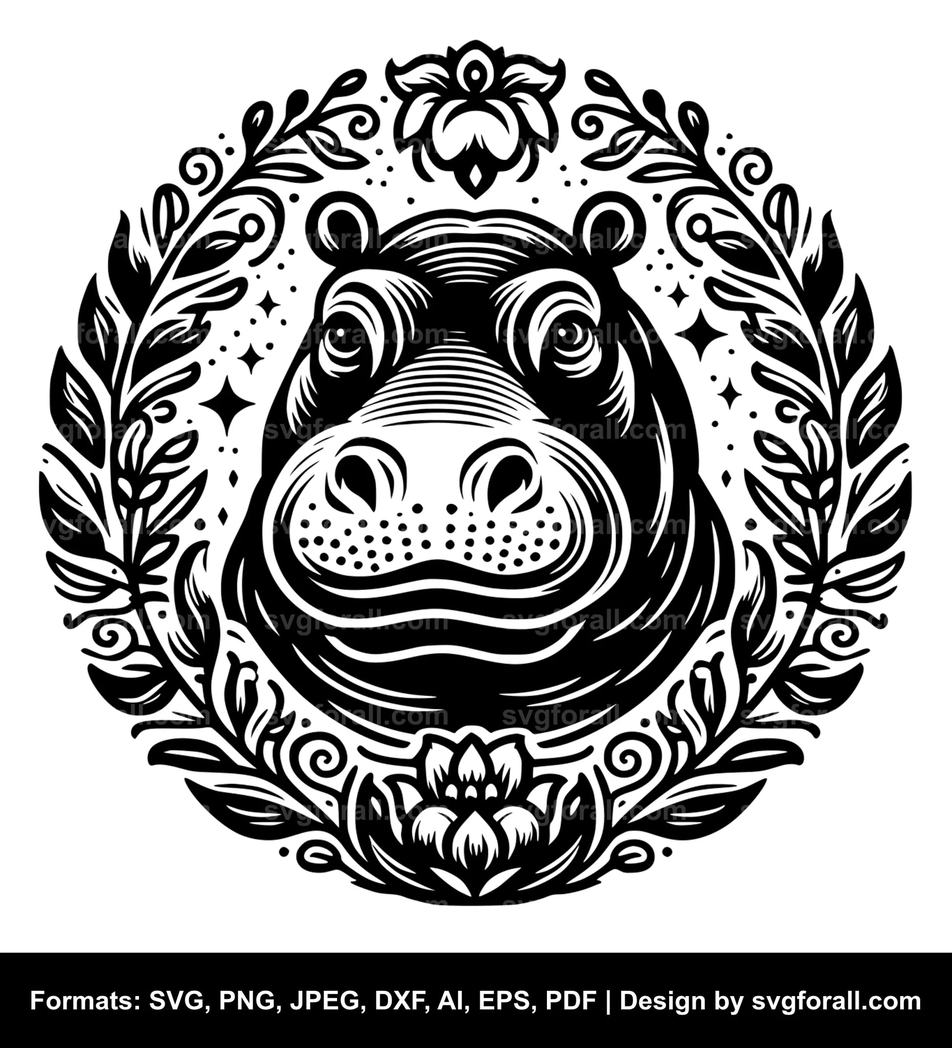 Hippopotamus SVG PNG