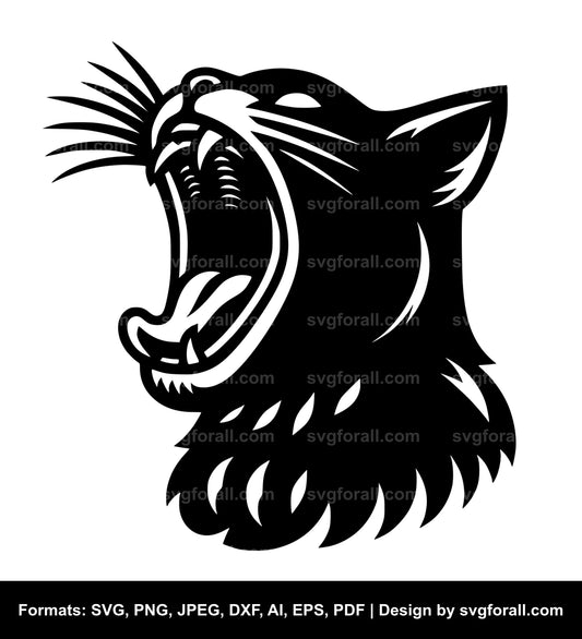 Hissing Cat SVG PNG