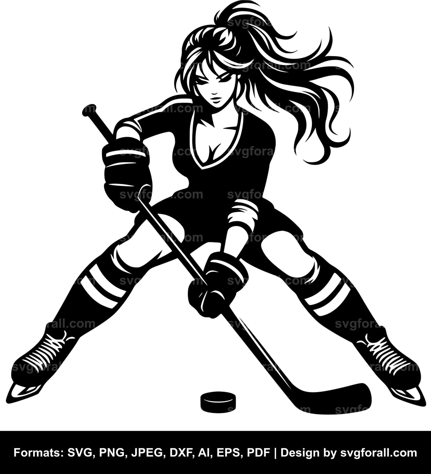 Hockey Girl Cricut SVG