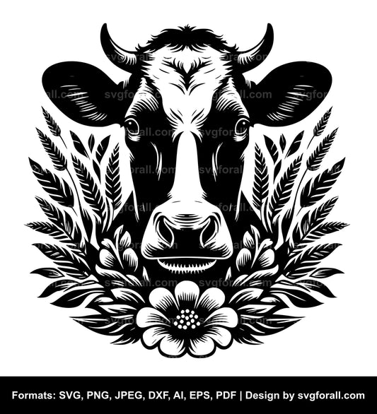 Holstein Cow SVG Design