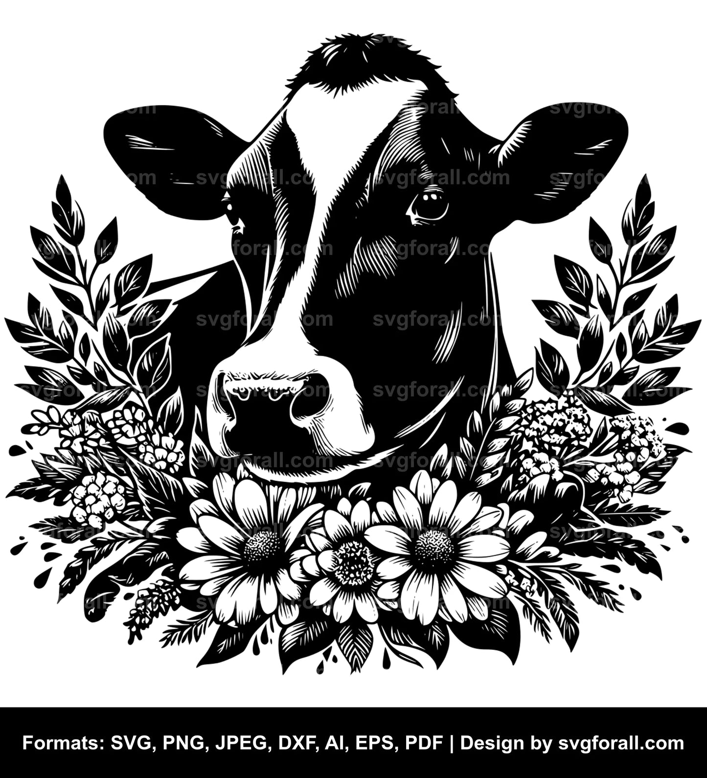 Holstein Cow SVG File