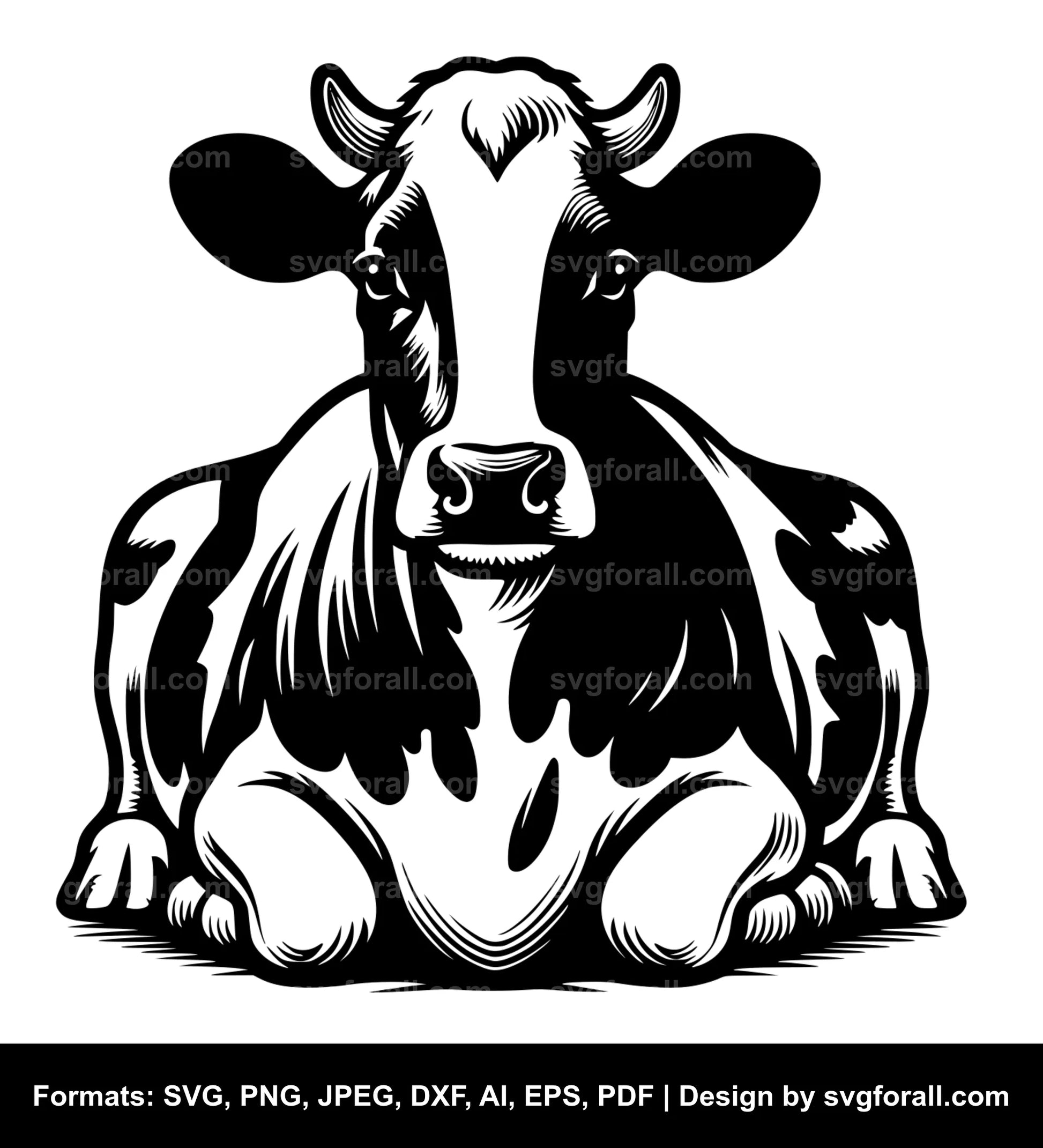 Holstein Cow SVG PNG