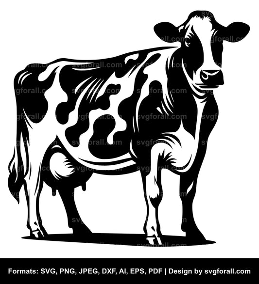 Holstein Cow Vector SVG