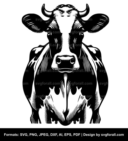 Holstein Dairy Cow Cricut SVG