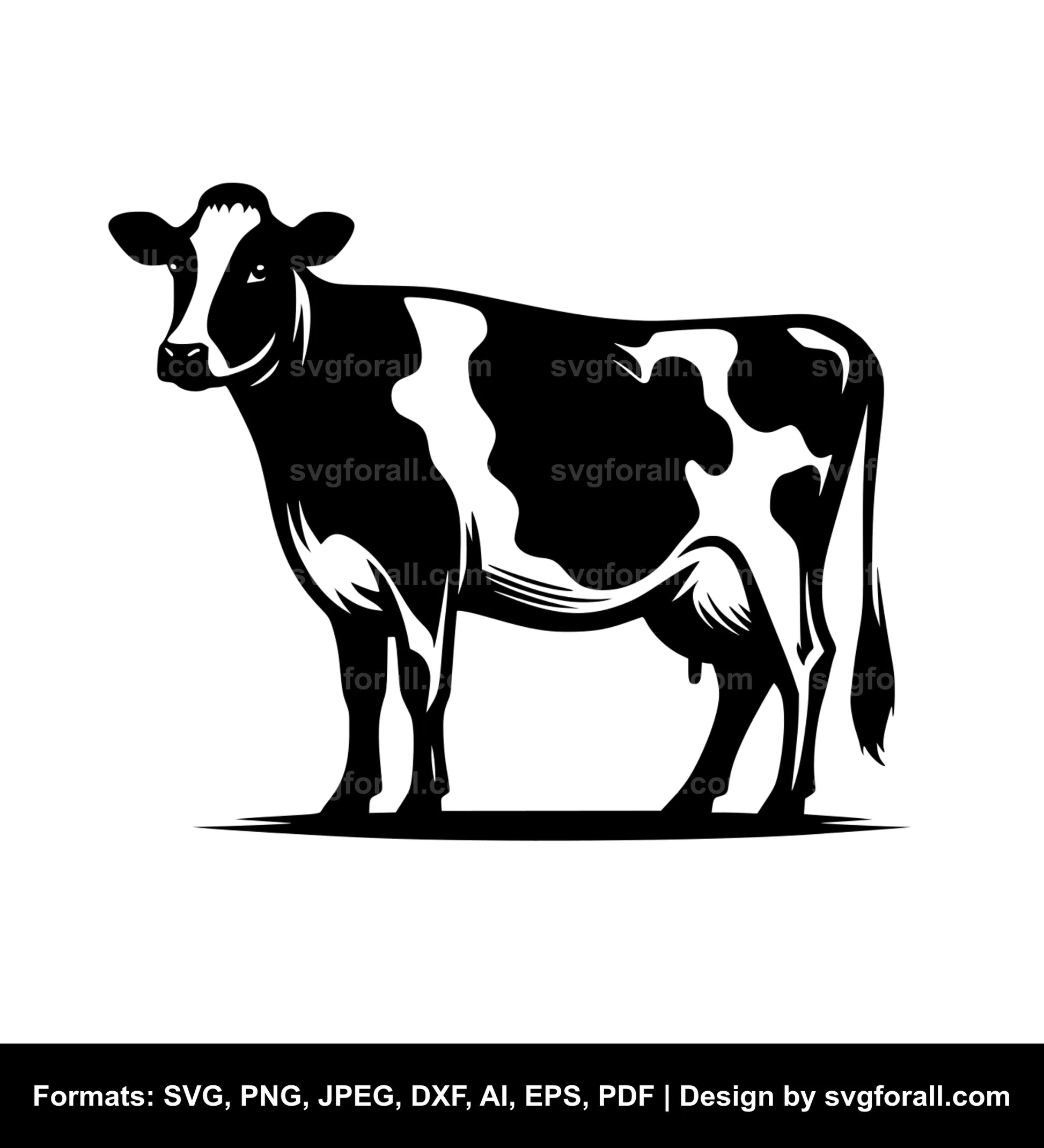 Holstein Dairy Cow SVG File