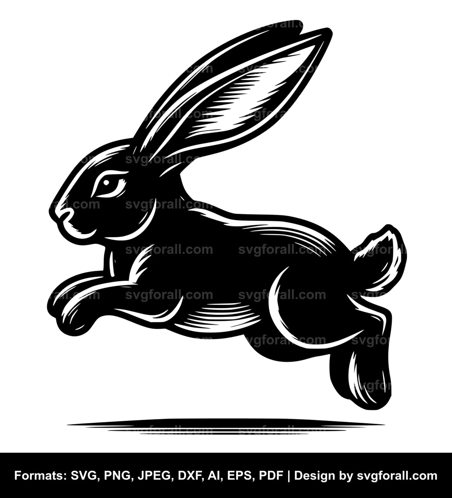 Hopping Bunny SVG