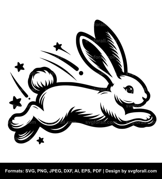 Hopping Bunny SVG File