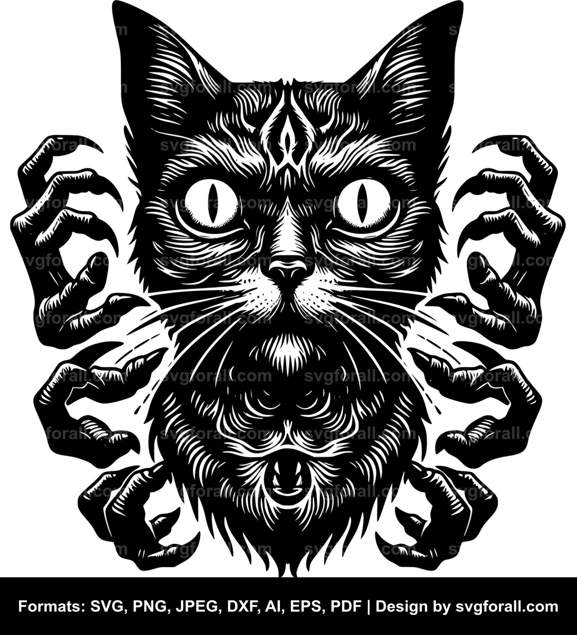 Horror Cat SVG File