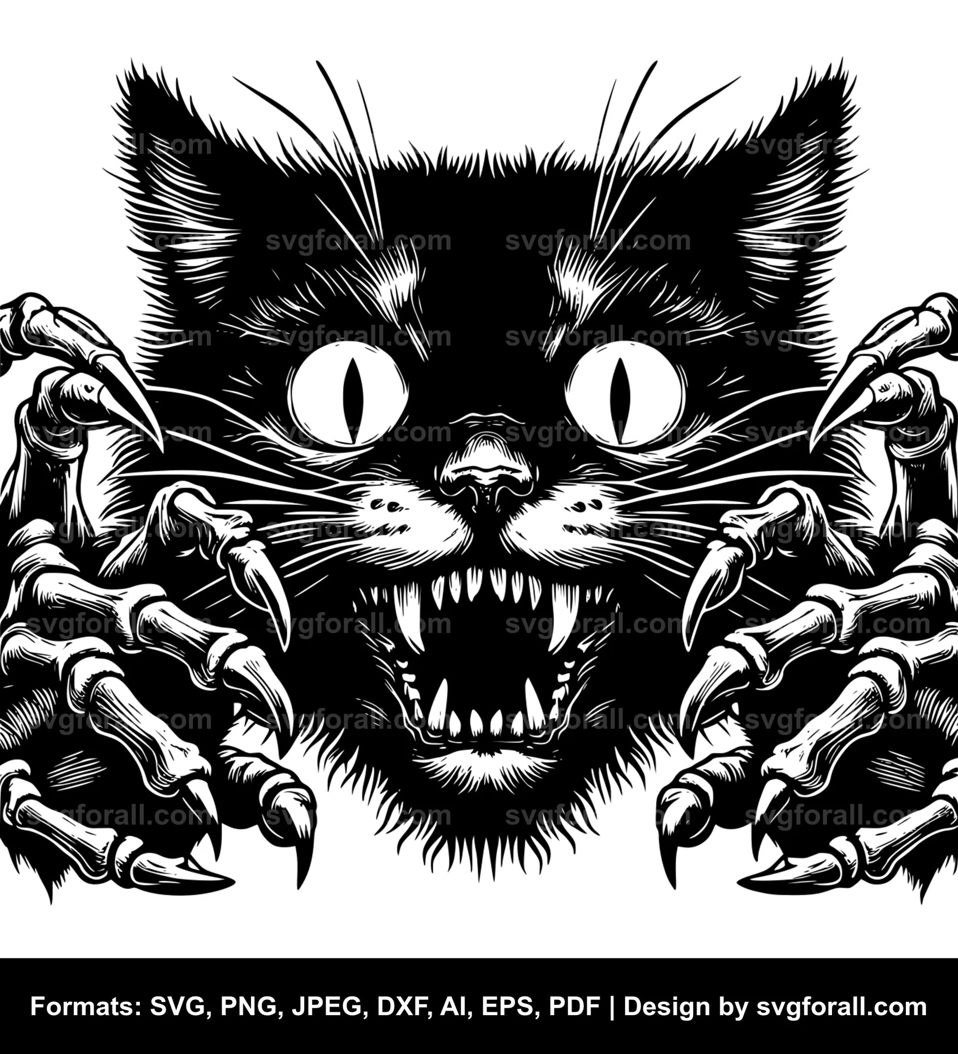 Horror Cat SVG PNG