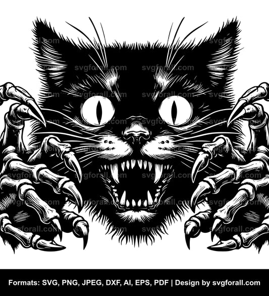 Horror Cat SVG PNG