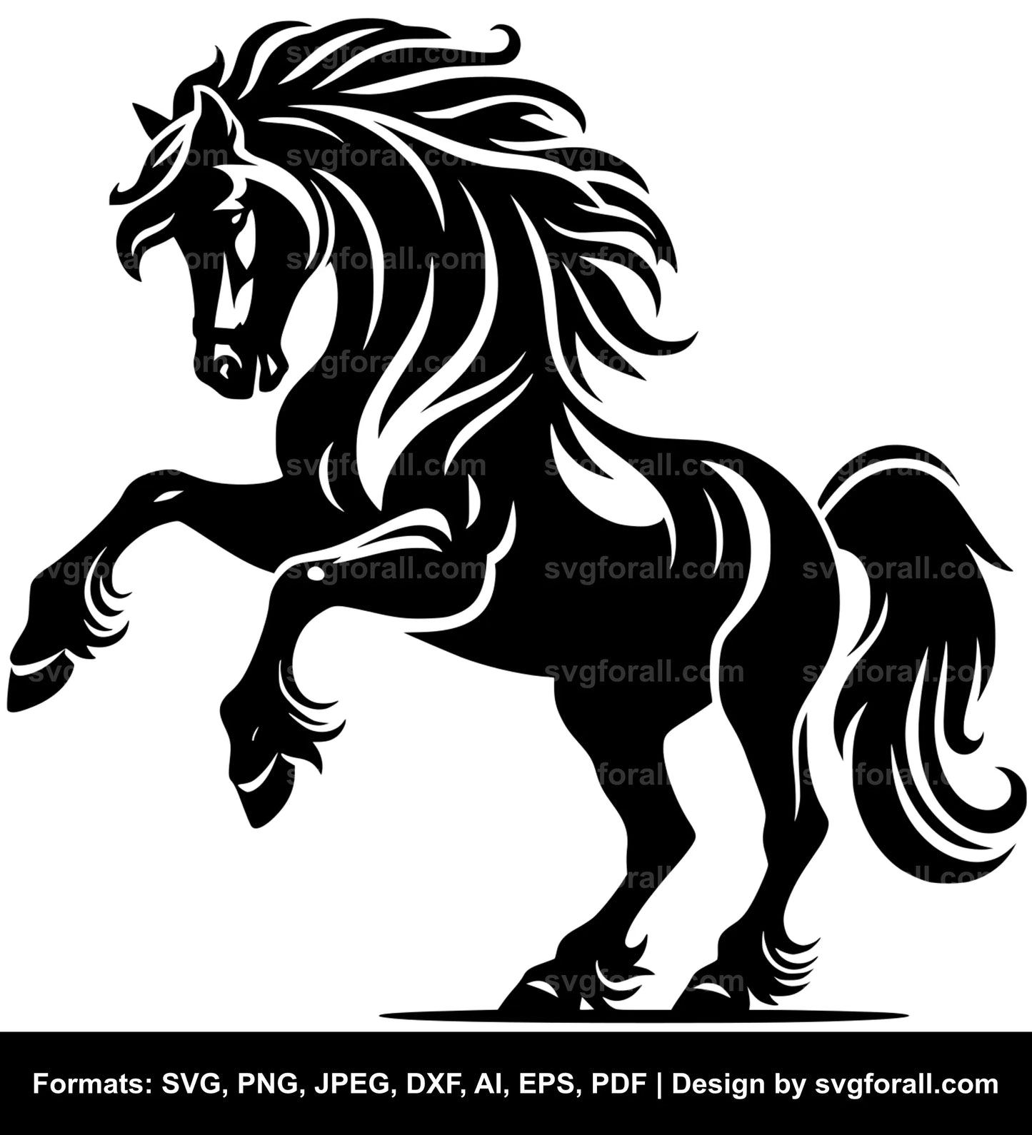 Horse Black SVG