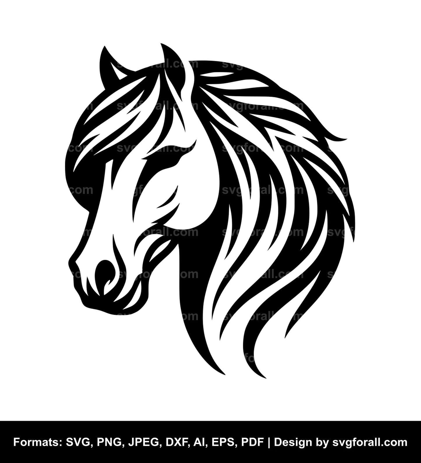 Horse Face Cricut SVG