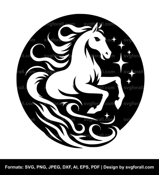 Horse Ghost Clipart SVG