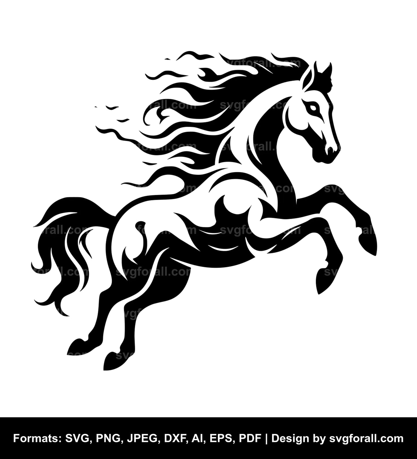 Horse Ghost SVG Clipart