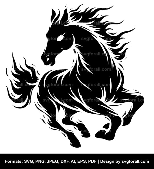 Horse Ghost SVG Design