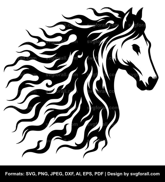 Horse Ghost SVG File