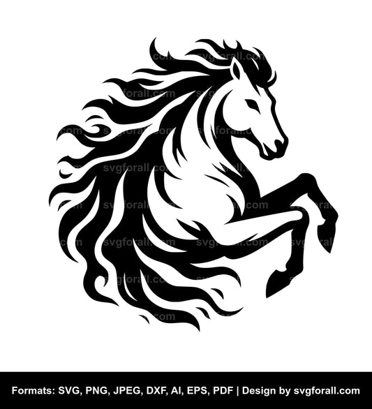 Horse Ghost SVG Vector