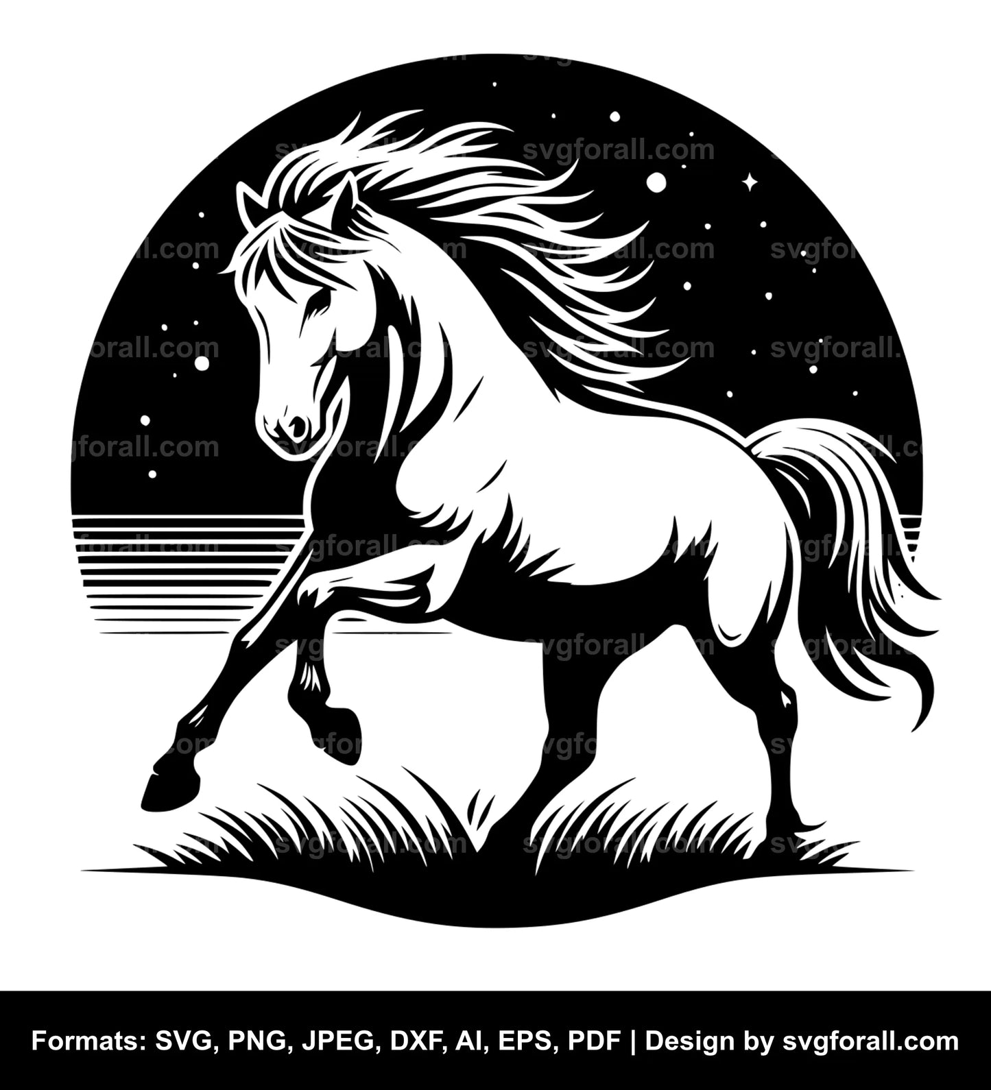 Horse SVG Design