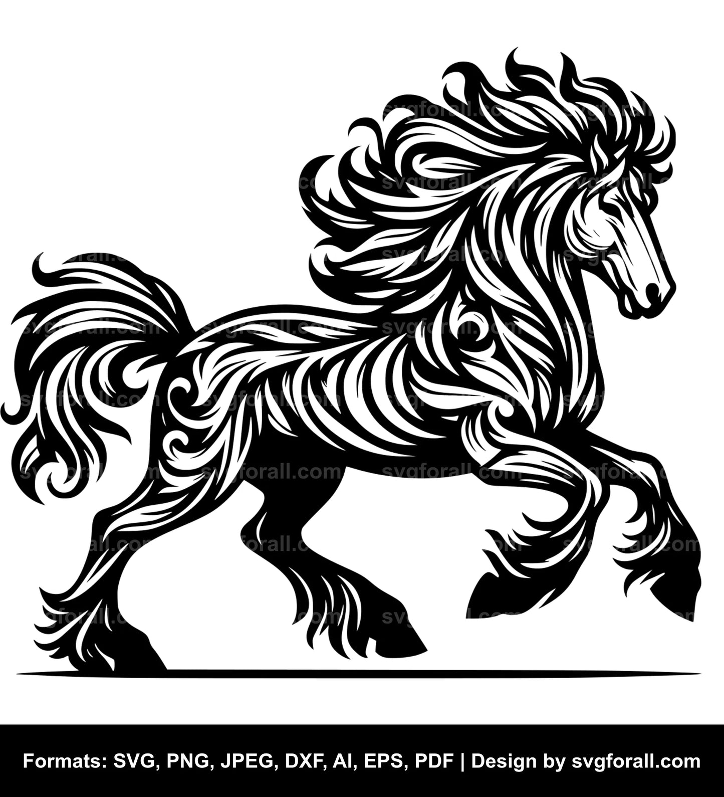 Horse SVG File