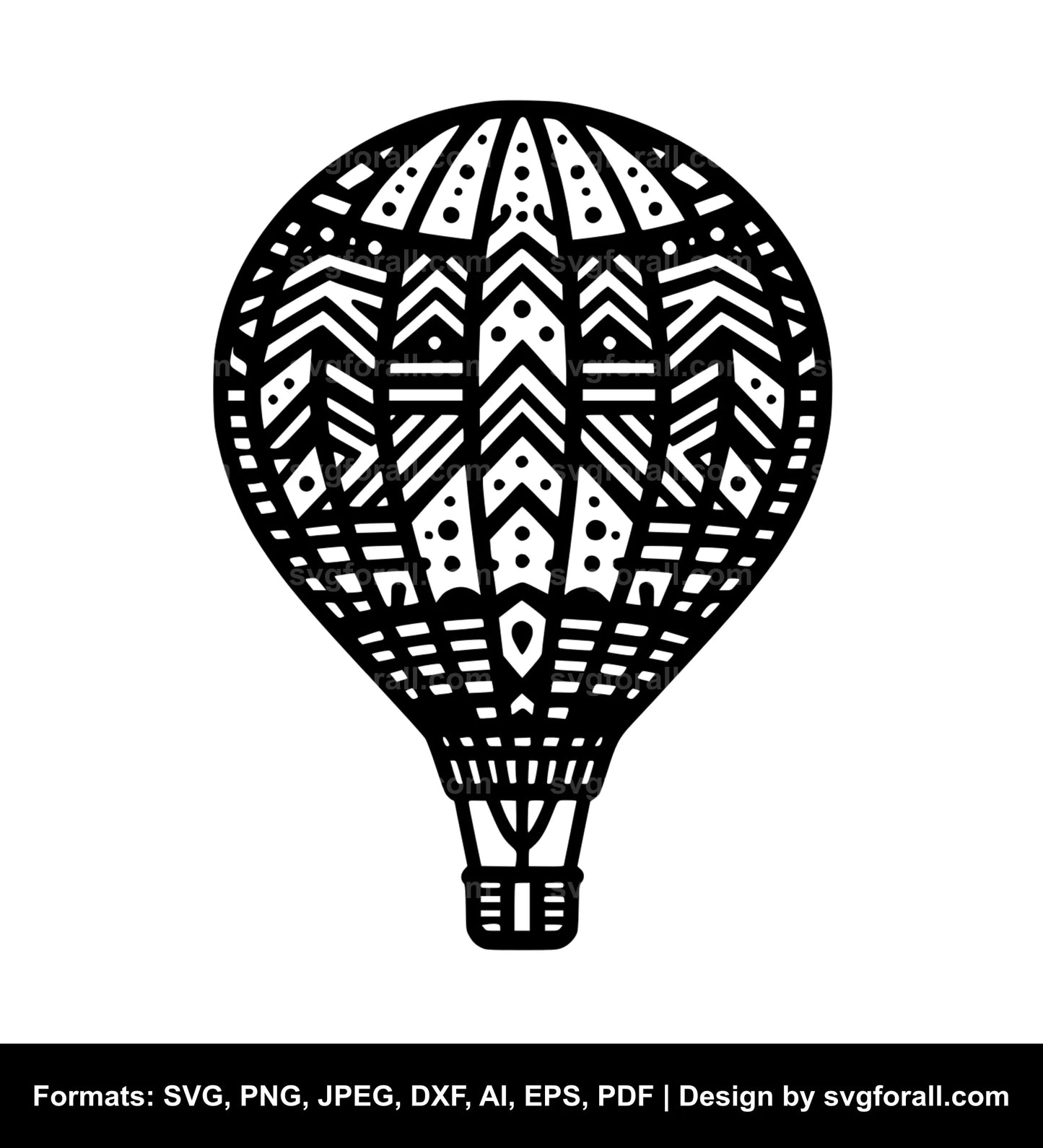 Hot Air Balloon SVG File