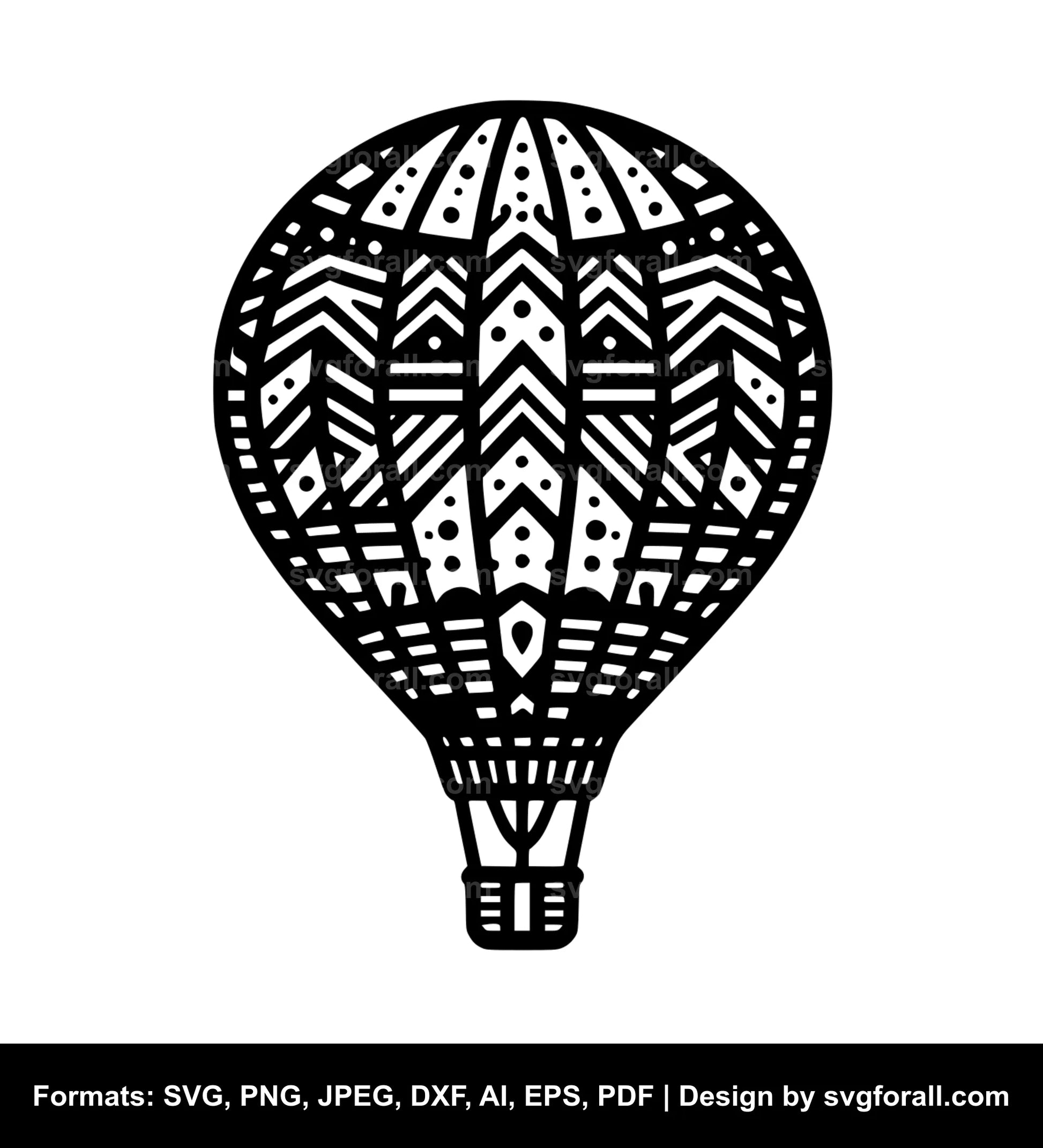 Hot Air Balloon SVG File