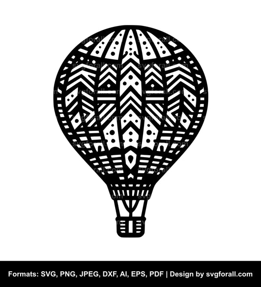 Hot Air Balloon SVG File