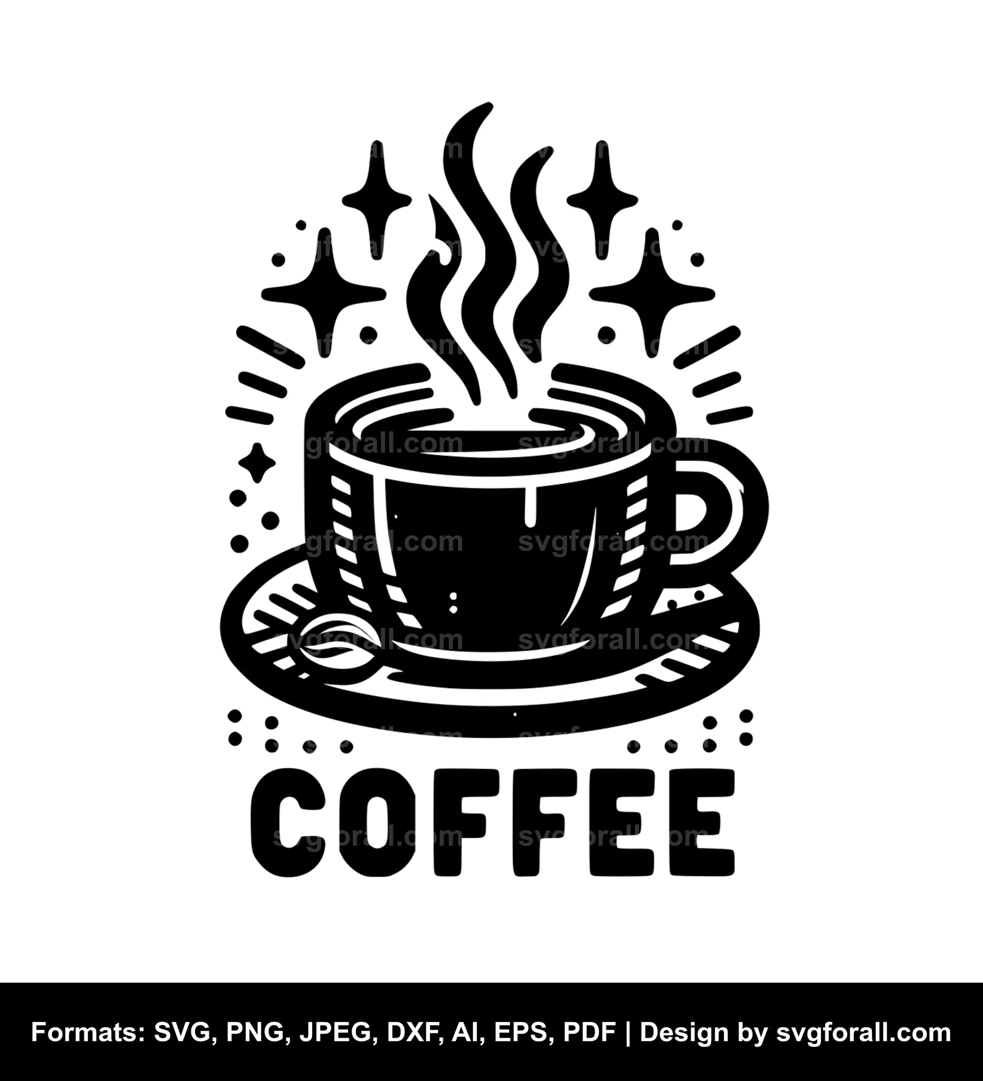 Hot Coffee SVG